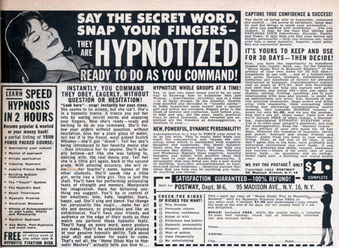 say your secret word hypnosis